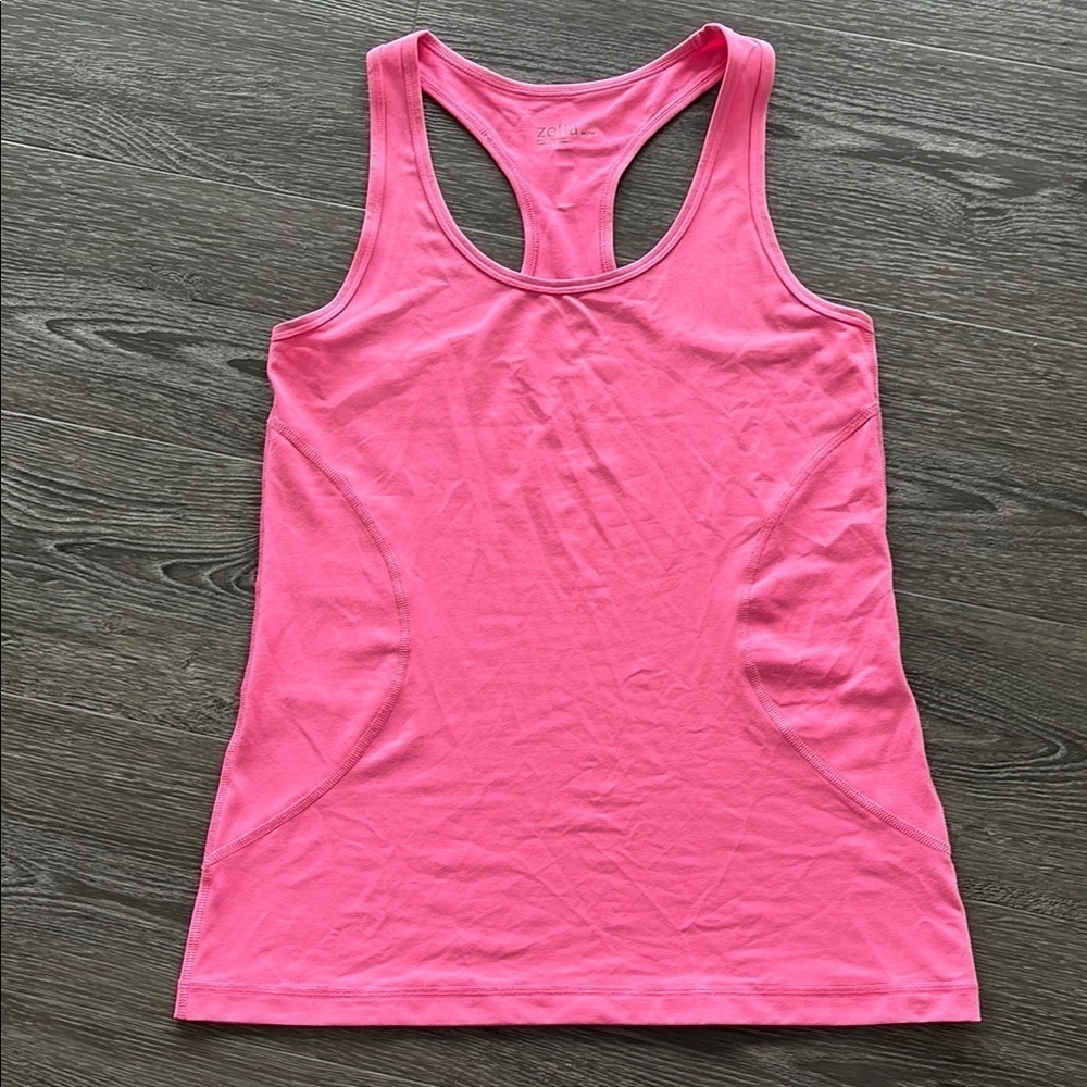 Zella Pink Racerback Tank Top SzM VVGUC